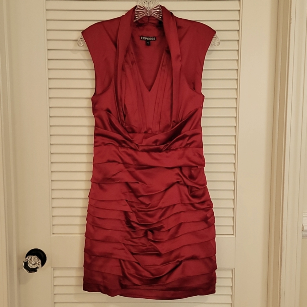 Express Sexy Red Cocktail Dress